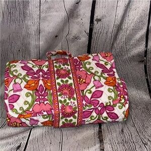 Vera Bradley Diaper Changing Pad Clutch Wipe Holder Pink Paisley Floral
